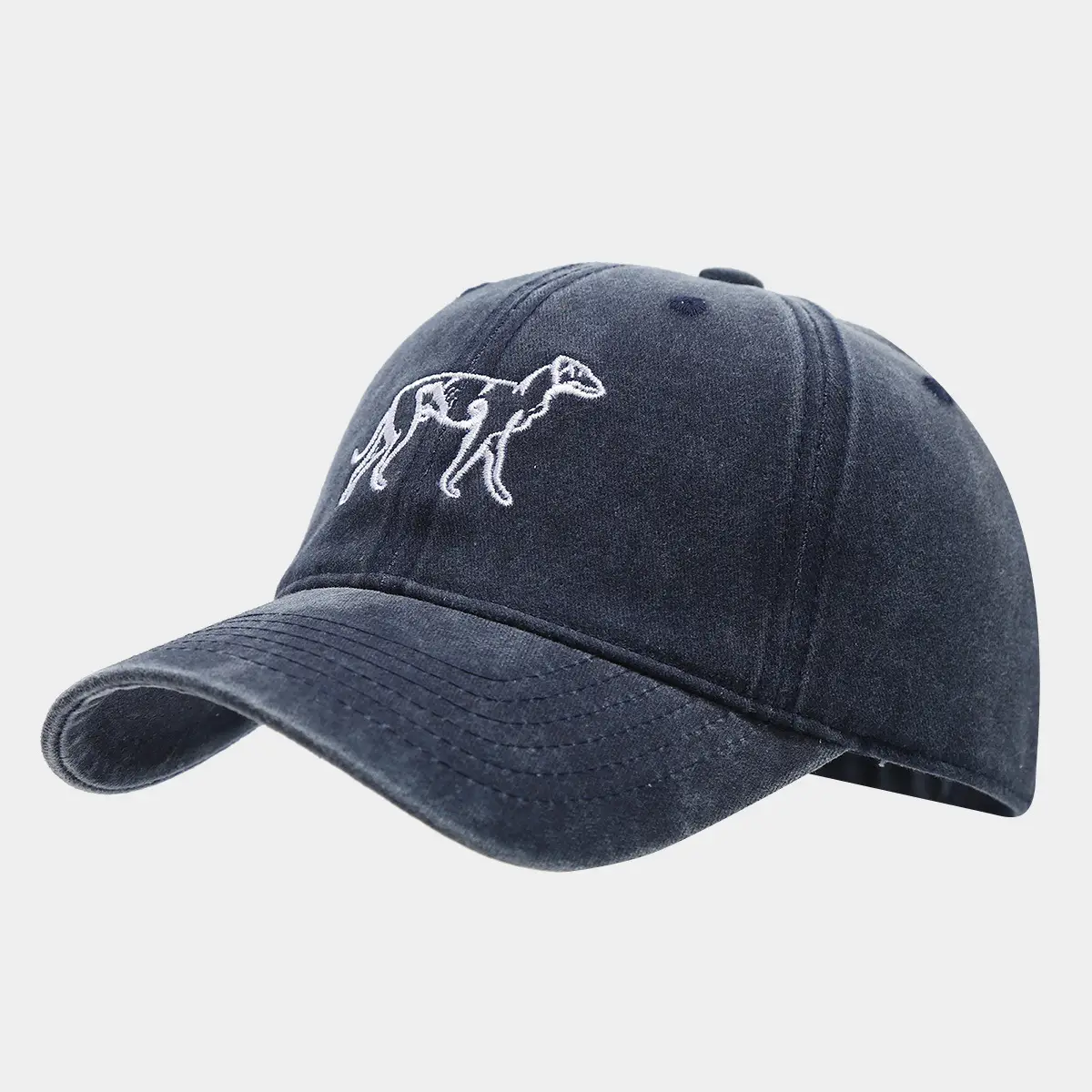 Women's Navy Blue Embroidered Baseball Cap — feature 9