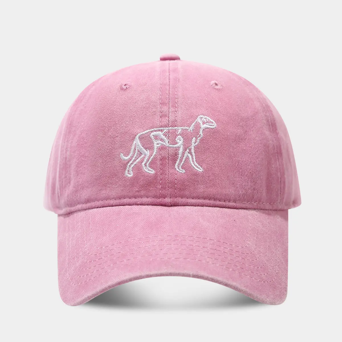 Women's Navy Blue Embroidered Baseball Cap - Image 2