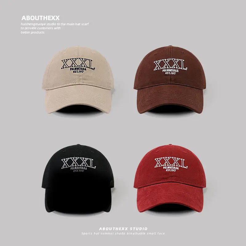 Red Japanese Letter Embroidery Baseball Cap for Women
