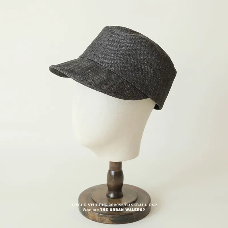 Vintage Linen Equestrian Cap Women Men Summer Lightweight Breathable — feature 9