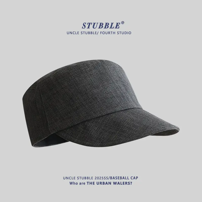 Vintage Linen Equestrian Cap Women Men Summer Lightweight Breathable - Image 3