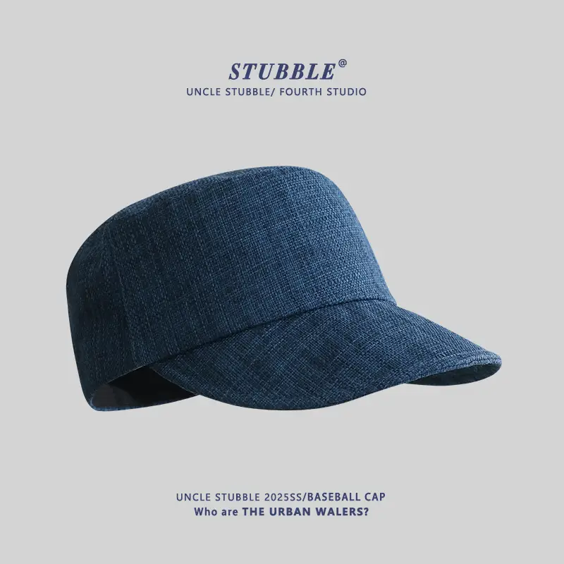 Vintage Linen Equestrian Cap Women Men Summer Lightweight Breathable - Image 4