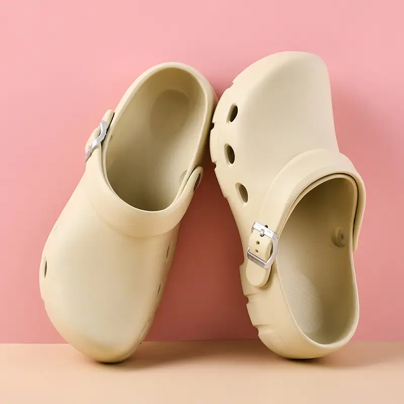 Hole Shoes Women's Summer Non-slip Wear-resistant Camping Baotou Slippers Outer Wear EVA Hollow-out Breathable Non-stinky Feet Sandals - Image 8