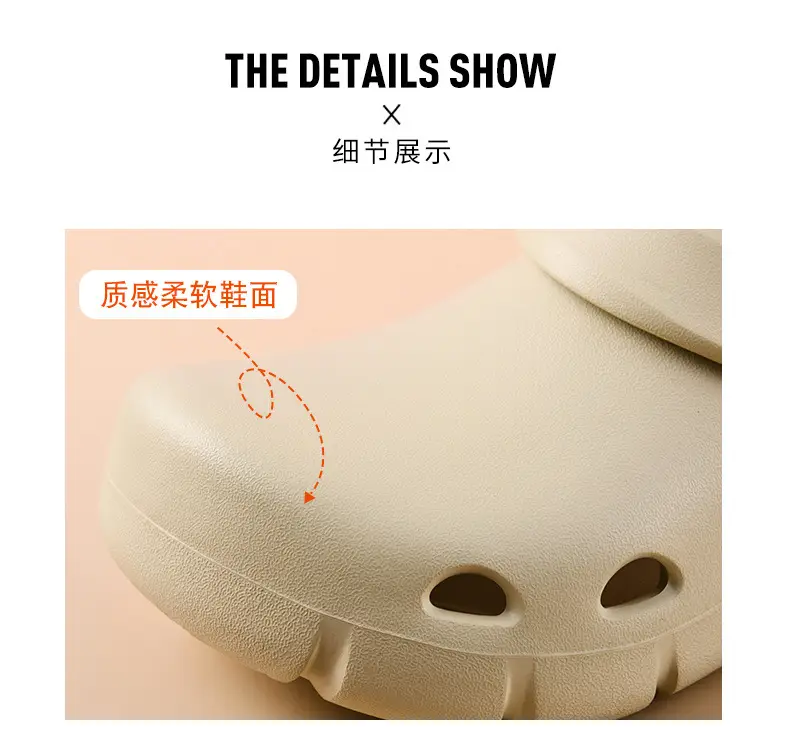 Hole Shoes Women's Summer Non-slip Wear-resistant Camping Baotou Slippers Outer Wear EVA Hollow-out Breathable Non-stinky Feet Sandals — feature 10
