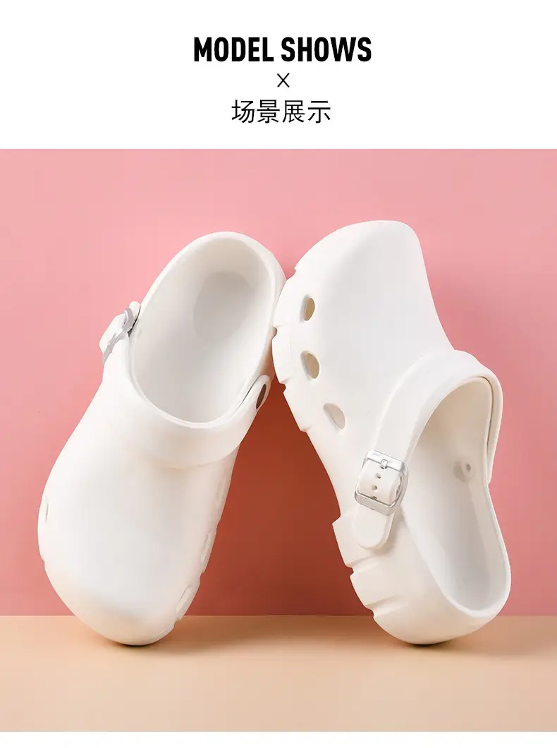 Hole Shoes Women's Summer Non-slip Wear-resistant Camping Baotou Slippers Outer Wear EVA Hollow-out Breathable Non-stinky Feet Sandals — feature 12