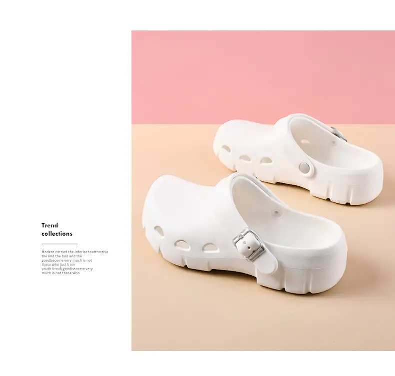 Hole Shoes Women's Summer Non-slip Wear-resistant Camping Baotou Slippers Outer Wear EVA Hollow-out Breathable Non-stinky Feet Sandals — feature 13