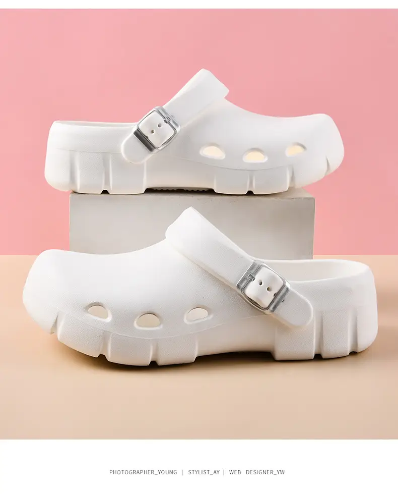 Hole Shoes Women's Summer Non-slip Wear-resistant Camping Baotou Slippers Outer Wear EVA Hollow-out Breathable Non-stinky Feet Sandals — feature 14