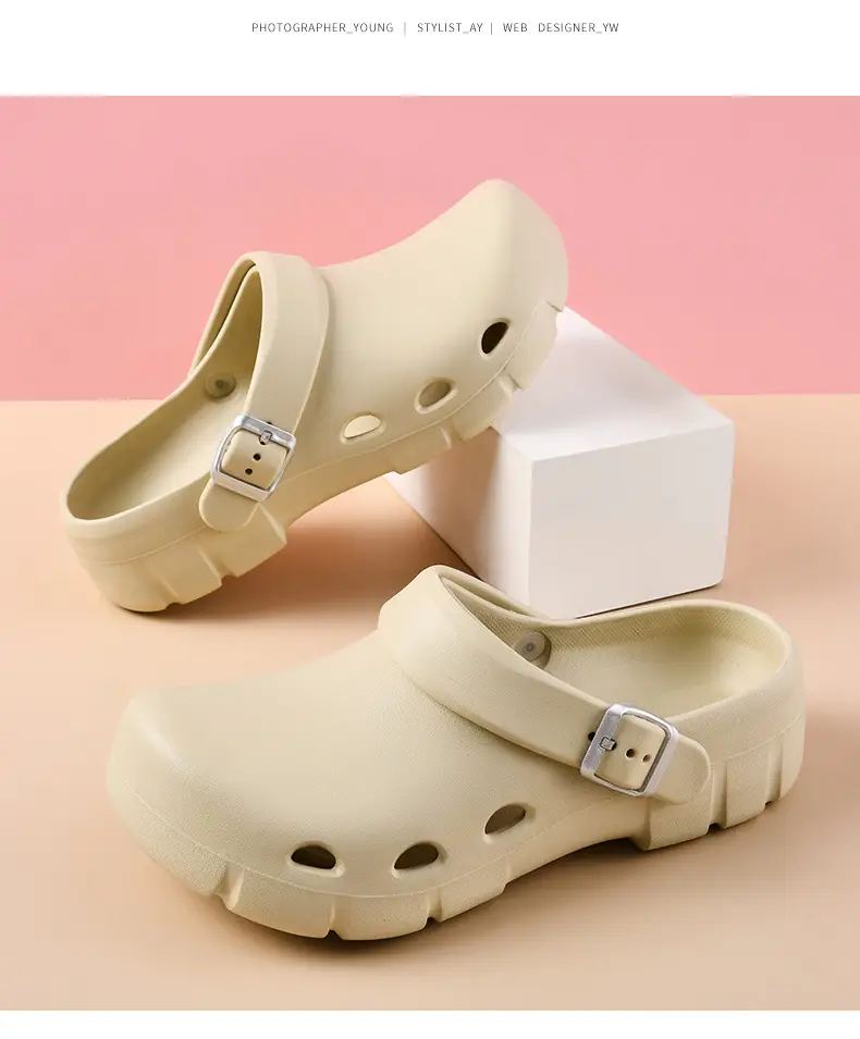 Hole Shoes Women's Summer Non-slip Wear-resistant Camping Baotou Slippers Outer Wear EVA Hollow-out Breathable Non-stinky Feet Sandals — feature 16