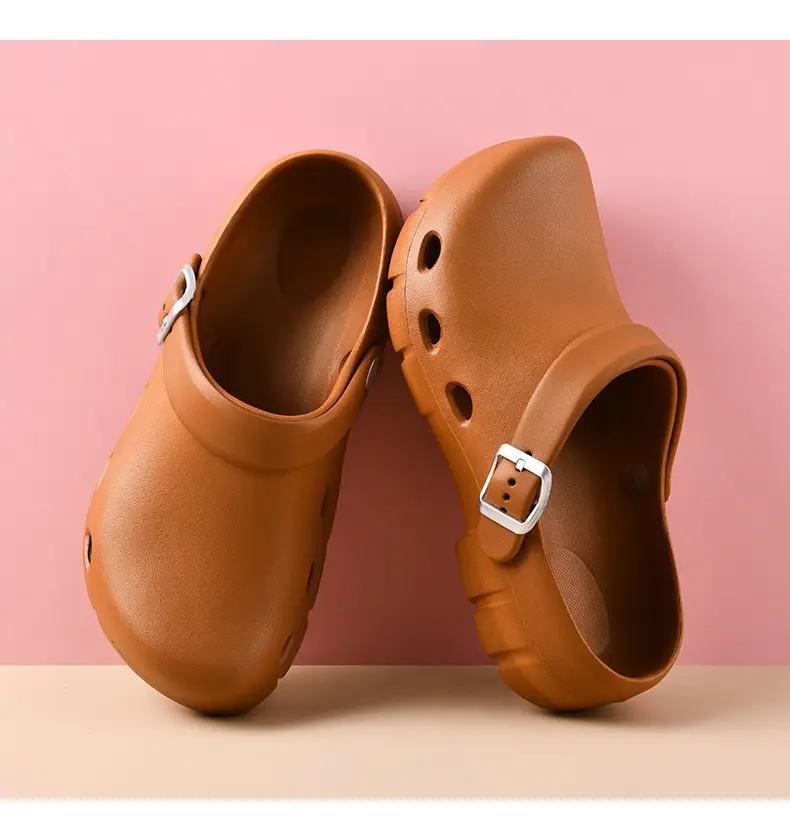 Hole Shoes Women's Summer Non-slip Wear-resistant Camping Baotou Slippers Outer Wear EVA Hollow-out Breathable Non-stinky Feet Sandals — feature 19