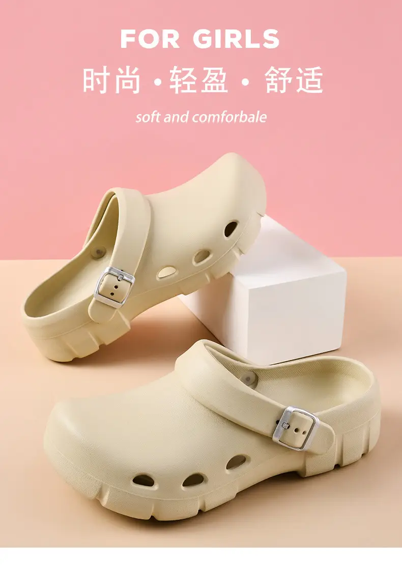 Hole Shoes Women's Summer Non-slip Wear-resistant Camping Baotou Slippers Outer Wear EVA Hollow-out Breathable Non-stinky Feet Sandals — feature 6