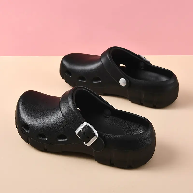 Hole Shoes Women's Summer Non-slip Wear-resistant Camping Baotou Slippers Outer Wear EVA Hollow-out Breathable Non-stinky Feet Sandals - Image 2