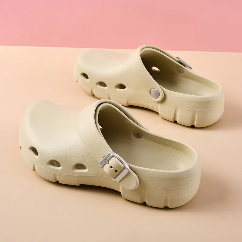 Hole Shoes Women's Summer Non-slip Wear-resistant Camping Baotou Slippers Outer Wear EVA Hollow-out Breathable Non-stinky Feet Sandals - Image 3