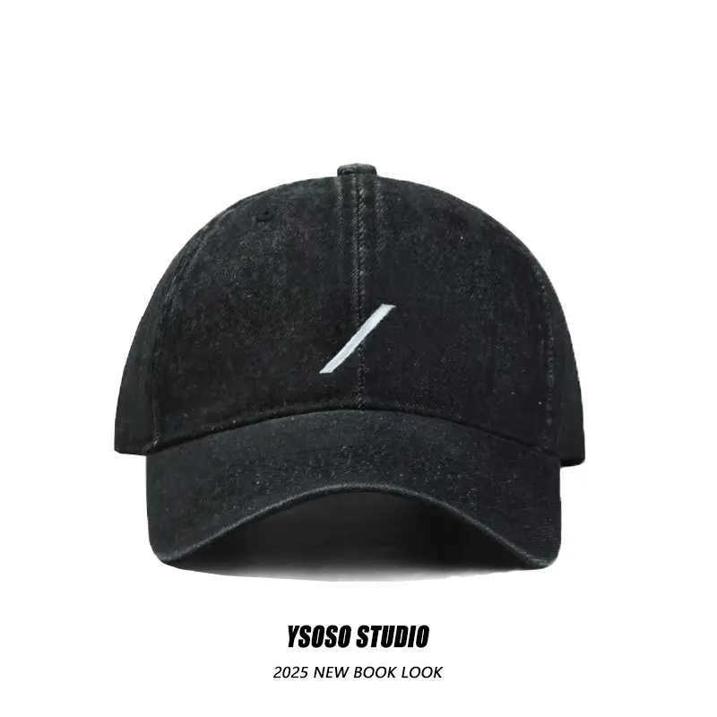 2025 Korean Style Embroidered Duck Cap Wide Brim Large Head Circumference - Image 6