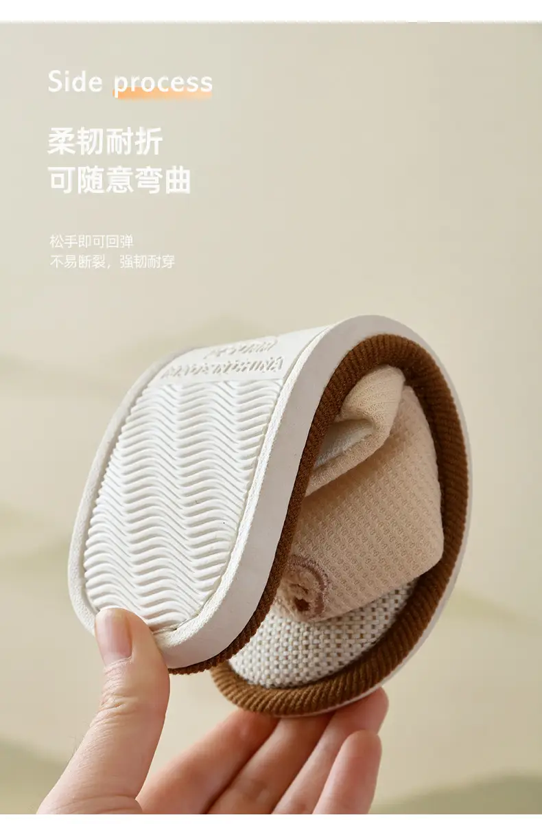 Cartoon Linen Slippers Men's Spring and Autumn Mute Indoor Breathable Home Cute Opening Cotton Linen Slippers Women's Winter and Summer — feature 7