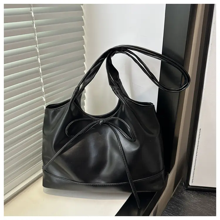 2025 Summer Women's Bow Shoulder Bags Black White Pink — feature 21
