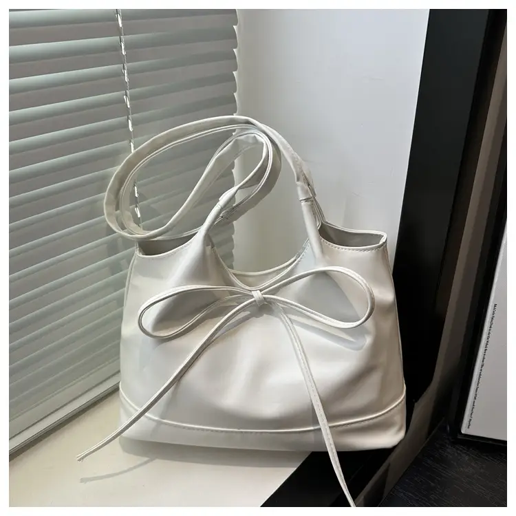 2025 Summer Women's Bow Shoulder Bags Black White Pink — feature 22