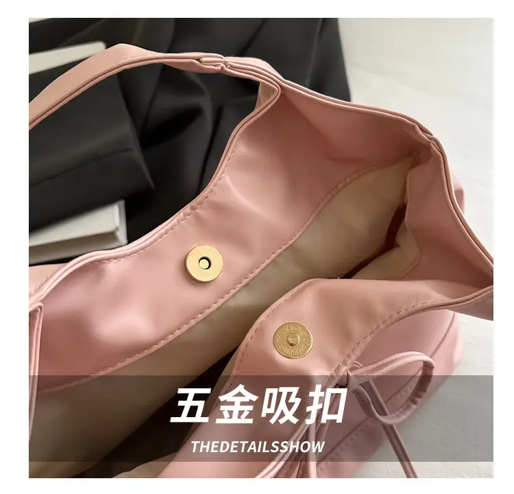 2025 Summer Women's Bow Shoulder Bags Black White Pink — feature 5