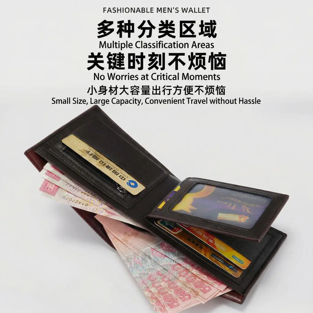 Men's Black Leather Belt & Wallet Set — feature 11