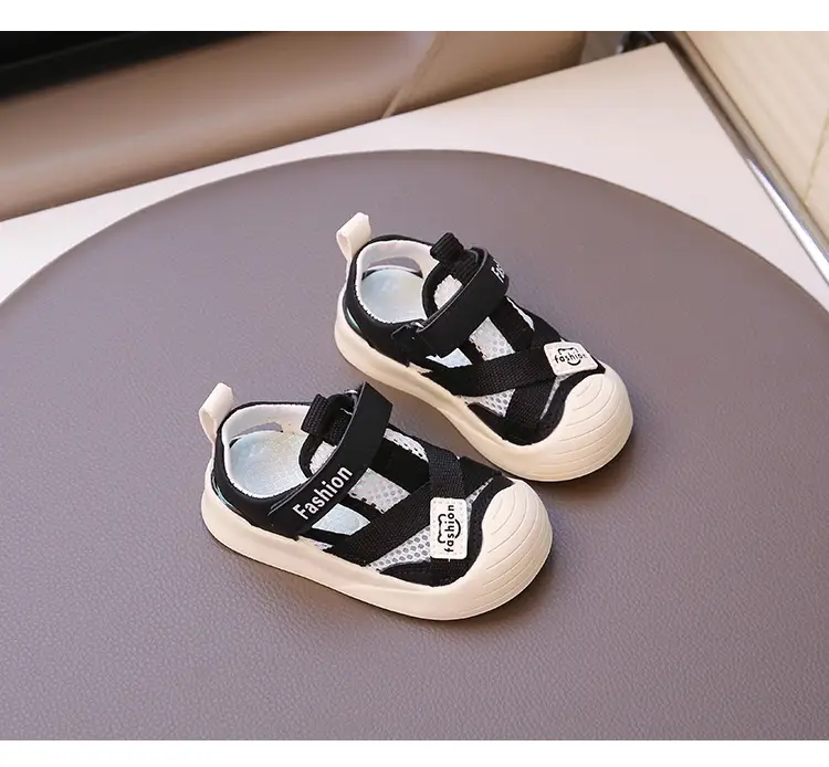 Baby's Casual Strap Sandals Brown White Soft Soles β feature 10