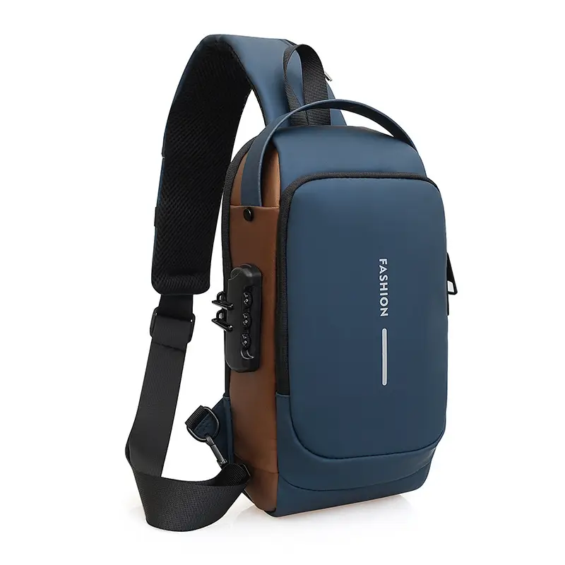 Men's Crossbody Chest Bag USB Charging Business Travel - Image 3