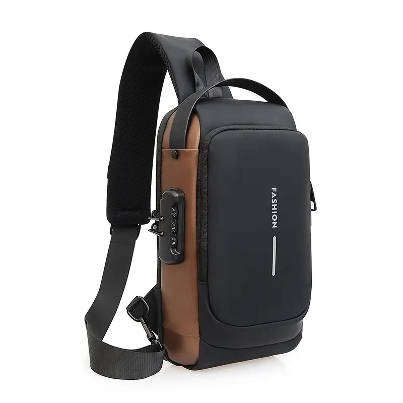 Men's Crossbody Chest Bag USB Charging Business Travel - Image 4