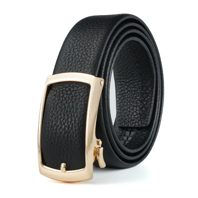 Men's Automatic Buckle Belt Wallet Gift Box