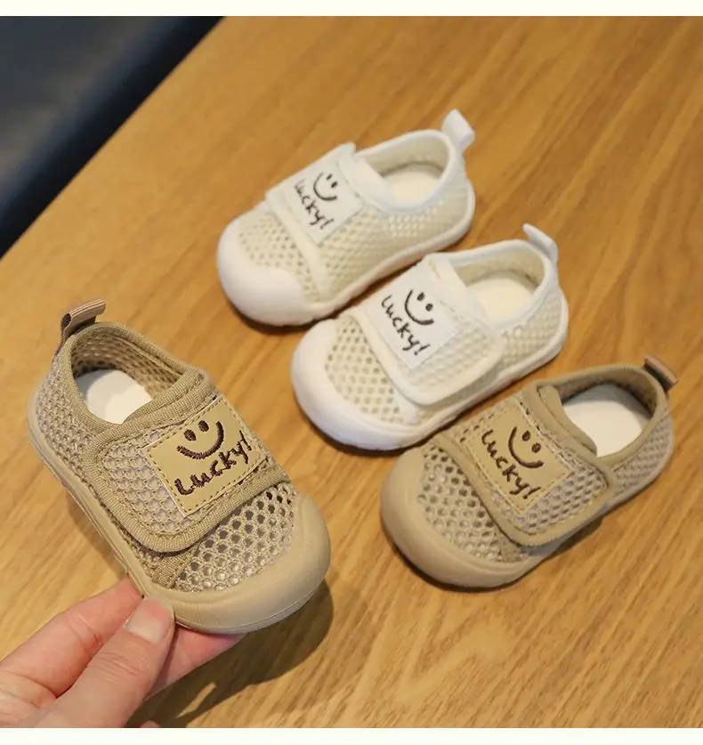 Summer Men's Baby Sandals Hollow Net Breathable Korean Children's Net Shoes 1-3 Years Old Baby Shoes Soft Sole Toddler Shoes — feature 8