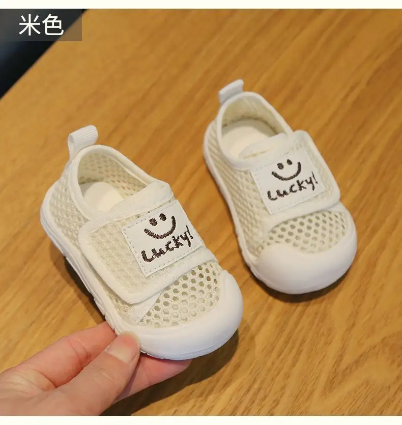Summer Men's Baby Sandals Hollow Net Breathable Korean Children's Net Shoes 1-3 Years Old Baby Shoes Soft Sole Toddler Shoes — feature 9