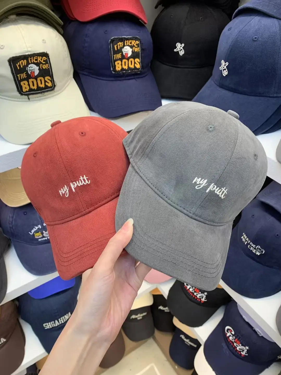 Green R Logo Baseball Cap for Women Men — feature 27