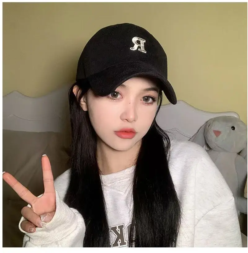 Green R Logo Baseball Cap for Women Men