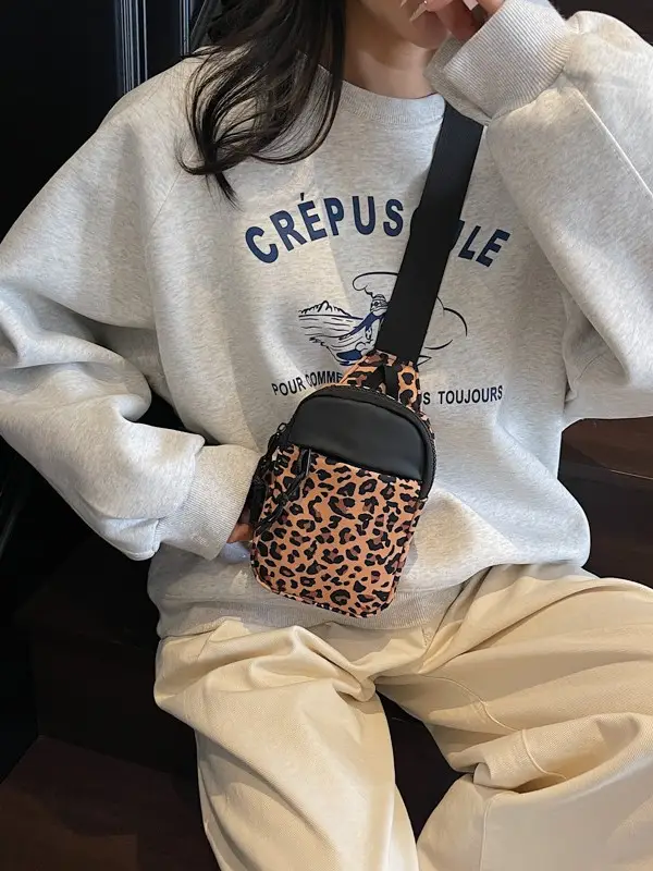 Women Crossbody Leopard Print Bag 2025 - Image 5