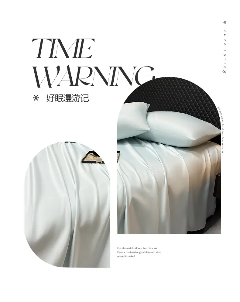 Summer Cool Ice Silk Bed Sheets Single Piece Buy Student Dormitory Single and Double Solid Color Quilt Light Luxury Bed Cover — feature 5