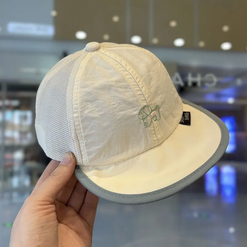Baby Cap Sunscreen Mesh Breathable Beige — feature 8