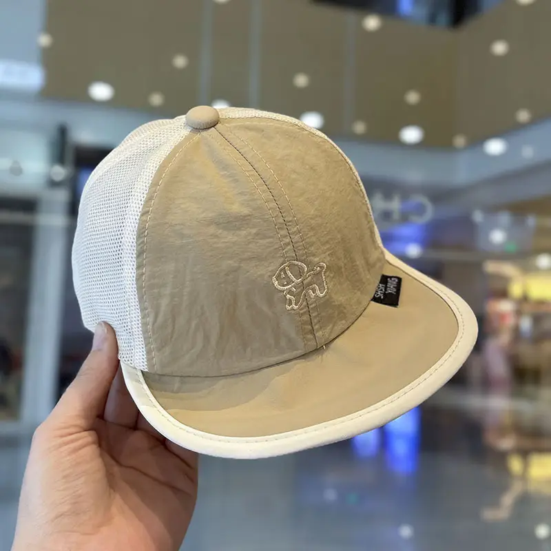 Baby Cap Sunscreen Mesh Breathable Beige — feature 9
