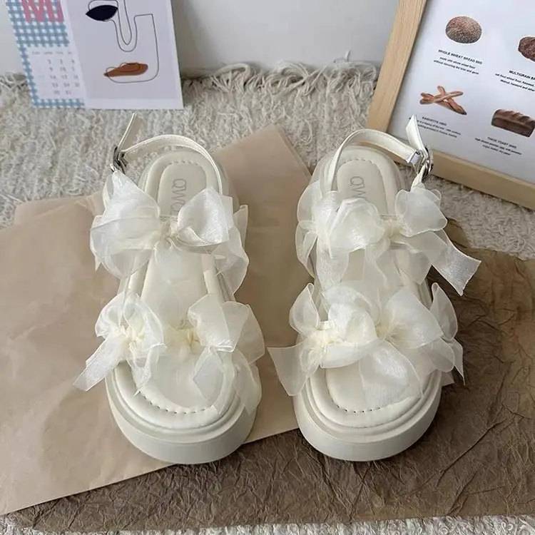 Platform Sandals Women 2025 Summer New Fashion Beautiful Platform Shoes Women's Shoes with Skirt Roman Beach Shoes