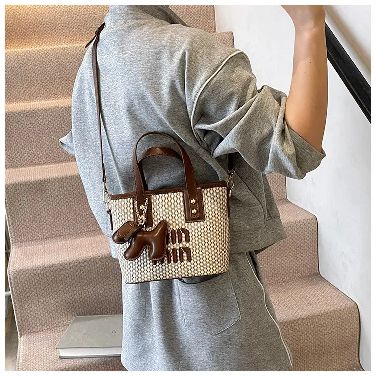 Women's Letter Bag with Glitter & Gold Plated Handles — feature 20