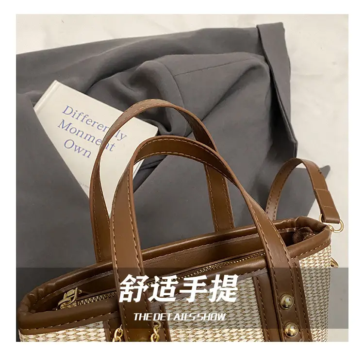 Women's Letter Bag with Glitter & Gold Plated Handles — feature 8