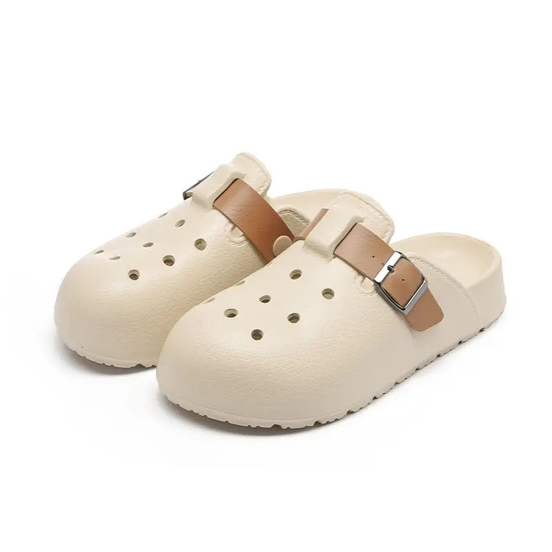 Non-slip Thick-soled Hole Shoes Women's 2025 Summer New Style Home Shoes for Stomp Feeling Outwear Two-wear Simple Sandals for Men - Image 10