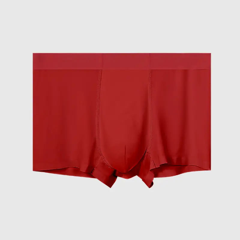 Men's Ice Silk Seamless Boxer Antimicrobial Summer Underwear - Image 3