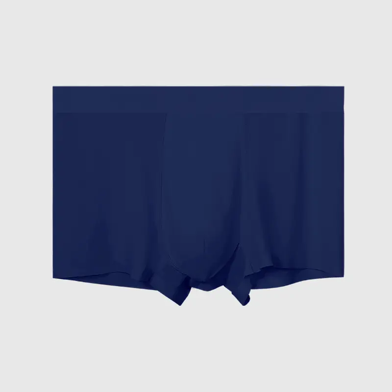Men's Ice Silk Seamless Boxer Antimicrobial Summer Underwear - Image 4