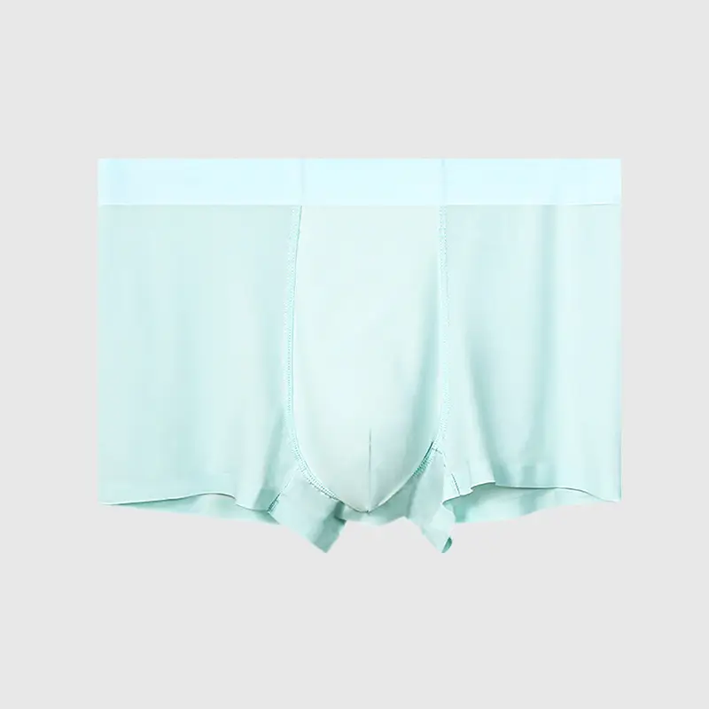 Men's Ice Silk Seamless Boxer Antimicrobial Summer Underwear - Image 5