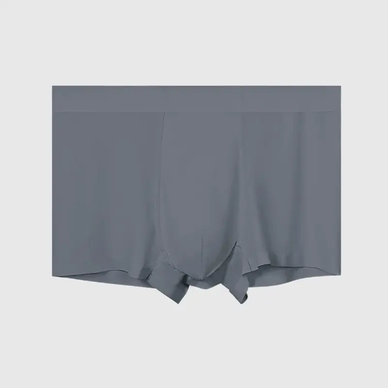 Men's Ice Silk Seamless Boxer Antimicrobial Summer Underwear - Image 6