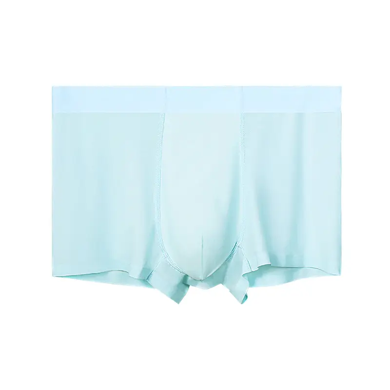Men's Ice Silk Seamless Boxer Antimicrobial Summer Underwear - Image 7