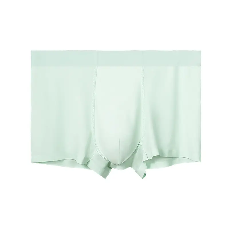 Men's Ice Silk Seamless Boxer Antimicrobial Summer Underwear - Image 9