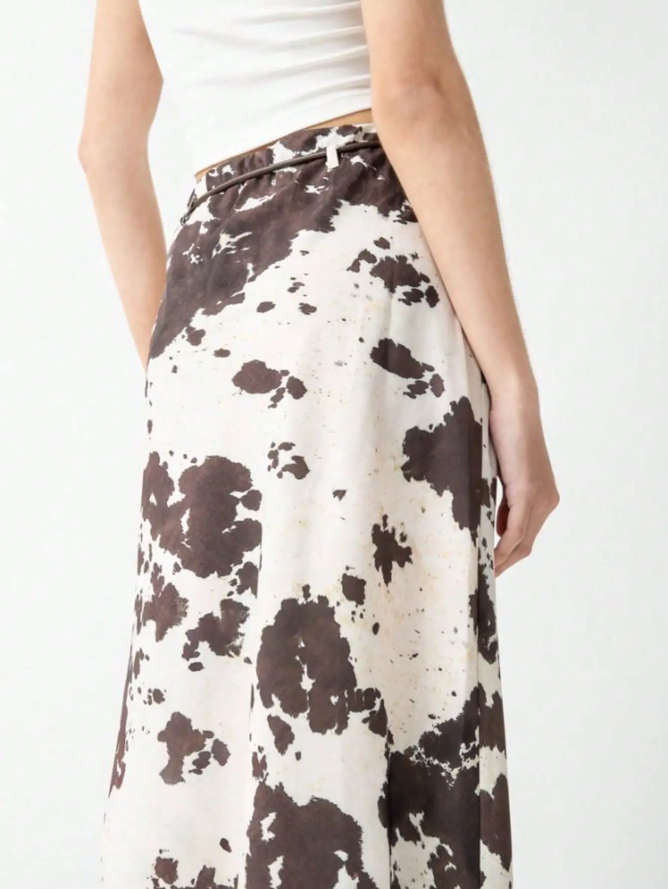 Women's Spring Animal Print Ankle Skirt Suit — feature 20