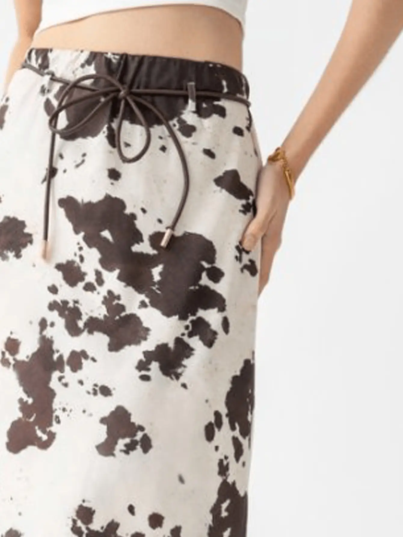 Women's Spring Animal Print Ankle Skirt Suit — feature 21