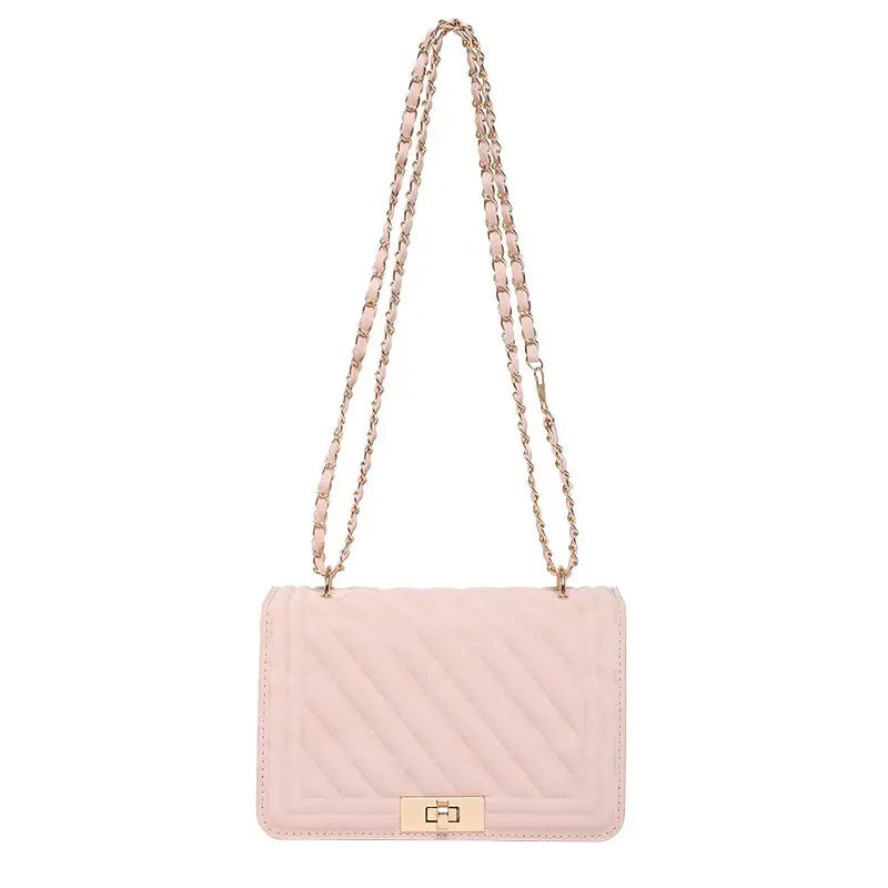 Pink Chain Crossbody Bag for Women 2025 Spring - Image 9