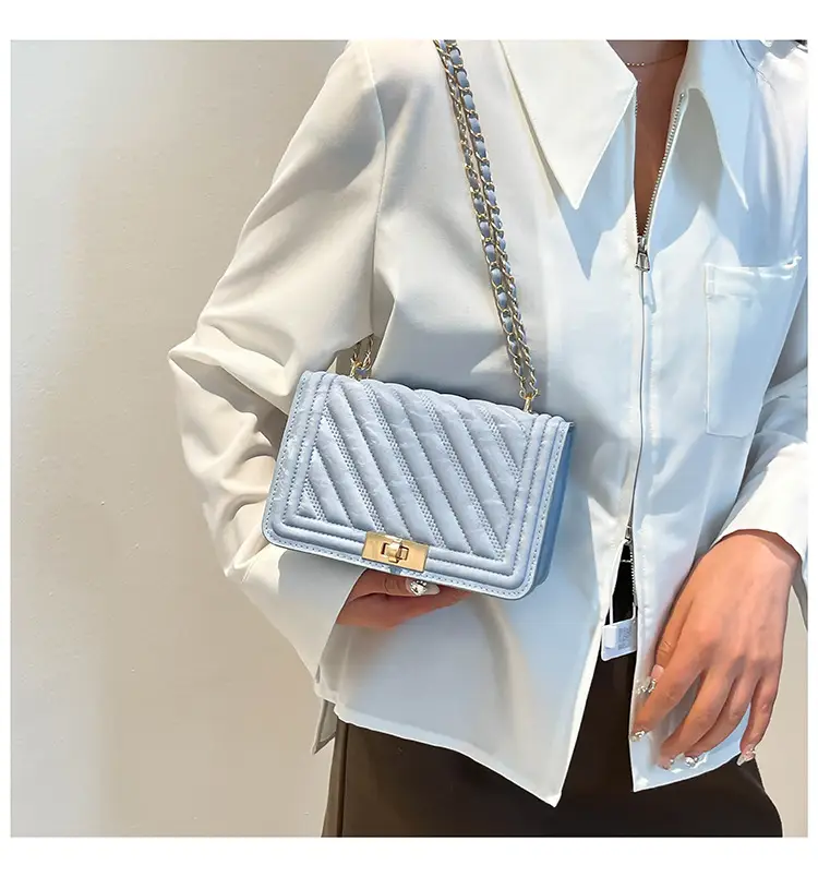 Pink Chain Crossbody Bag for Women 2025 Spring — feature 15