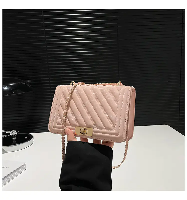 Pink Chain Crossbody Bag for Women 2025 Spring — feature 23