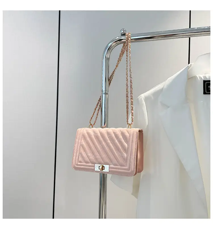 Pink Chain Crossbody Bag for Women 2025 Spring — feature 25